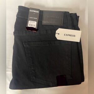 Express Men's Charcoal Slim Jeans